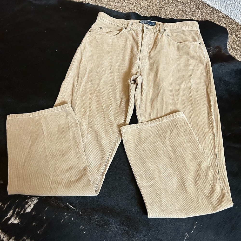 Corduroy Mens Polo Khakis